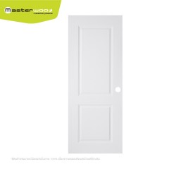 Masterwood มาสเตอร์วูด - ประตู uPVC รุ่น MN-004 สีขาว ขนาด 80x200 cm. เจาะลูกบิด สำหรับใช้ภายนอกและภายใน