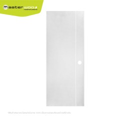 Masterwood มาสเตอร์วูด - ประตู uPVC เซาะร่อง ผิวเรียบ รุ่น MNM-01 สีขาว ขนาด 80x200 cm. เจาะลูกบิด สำหรับใช้ภายนอกและภายใน