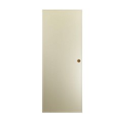 ประตู PVC AZLE-1 ขนาด 70x180 cm. สีครีม เจาะลูกบิด เคลือบ UV (ยูวี)