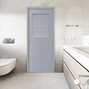 "ประตูบานประกอบ Anti-5 รุ่น P3 บานเกล็ด สำหรับห้องน้ำ