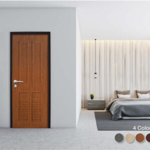 ประตู Vinyl Revo Series รุ่น LPLR 005 แบบเกล็ดสำหรับใช้ภายใน