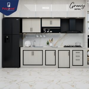 ชุดครัว รุ่น Groovy Series สีเบจ (สำหรับใช้ภายในบ้านเท่านั้น)